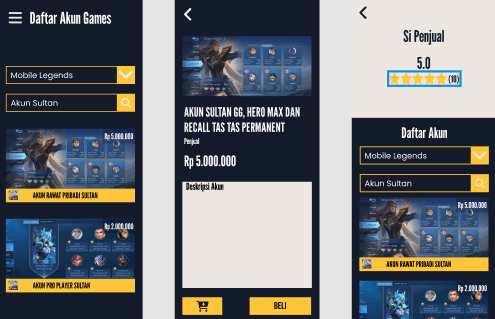 JBAG: Game Account Marketplace
